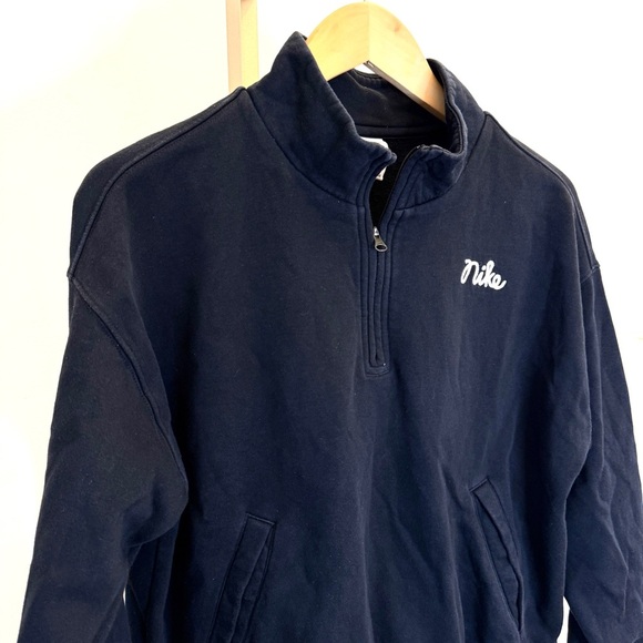 Nike Girl’s Black Basketball Half-Zip Cropped Sweatshirt Size L Casual Logo - Picture 5 of 16